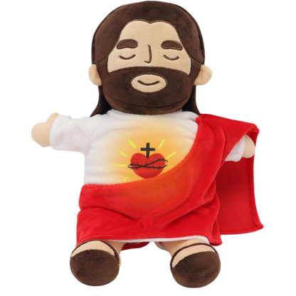 Peluche Jesús Contigo – Tu Refugio Anti-Estrés Diario